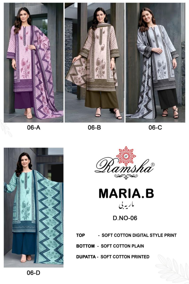Maria B Vol 6 By Ramsha Cotton Salwar Kameez